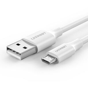 Kabel micro USB 0.5m 2.4A QC3.0 Ugreen biały 
