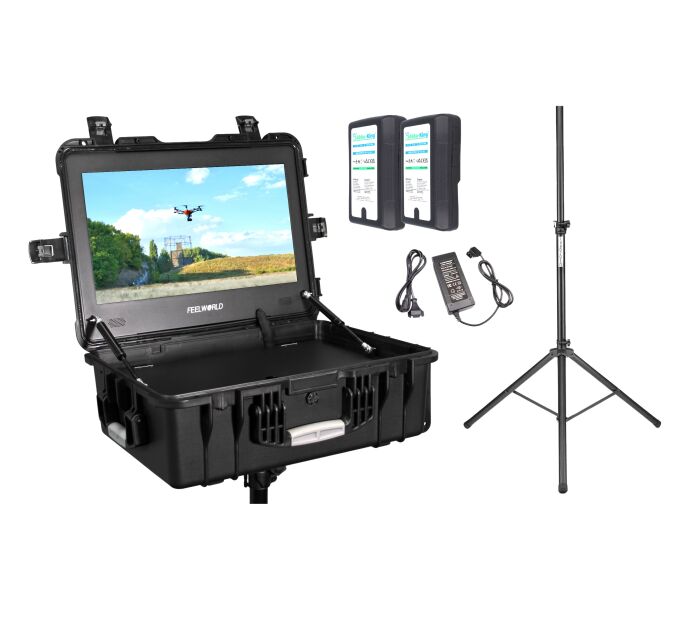 Monitor podglądowy Feelworld 21,5'' w walizce ZESTAW