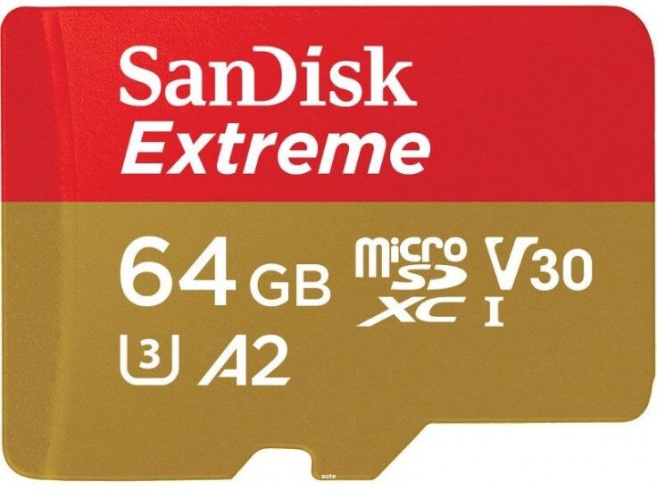 Karta pamięci Sandisk EXTREME micro SDXC 64 GB Class 10 U3 UHS - I