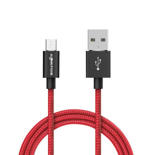 Kabel Micro USB BlitzWolf 1m czerwony 